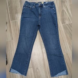 Seven7 Classic Dark Blue Cropped Jeans